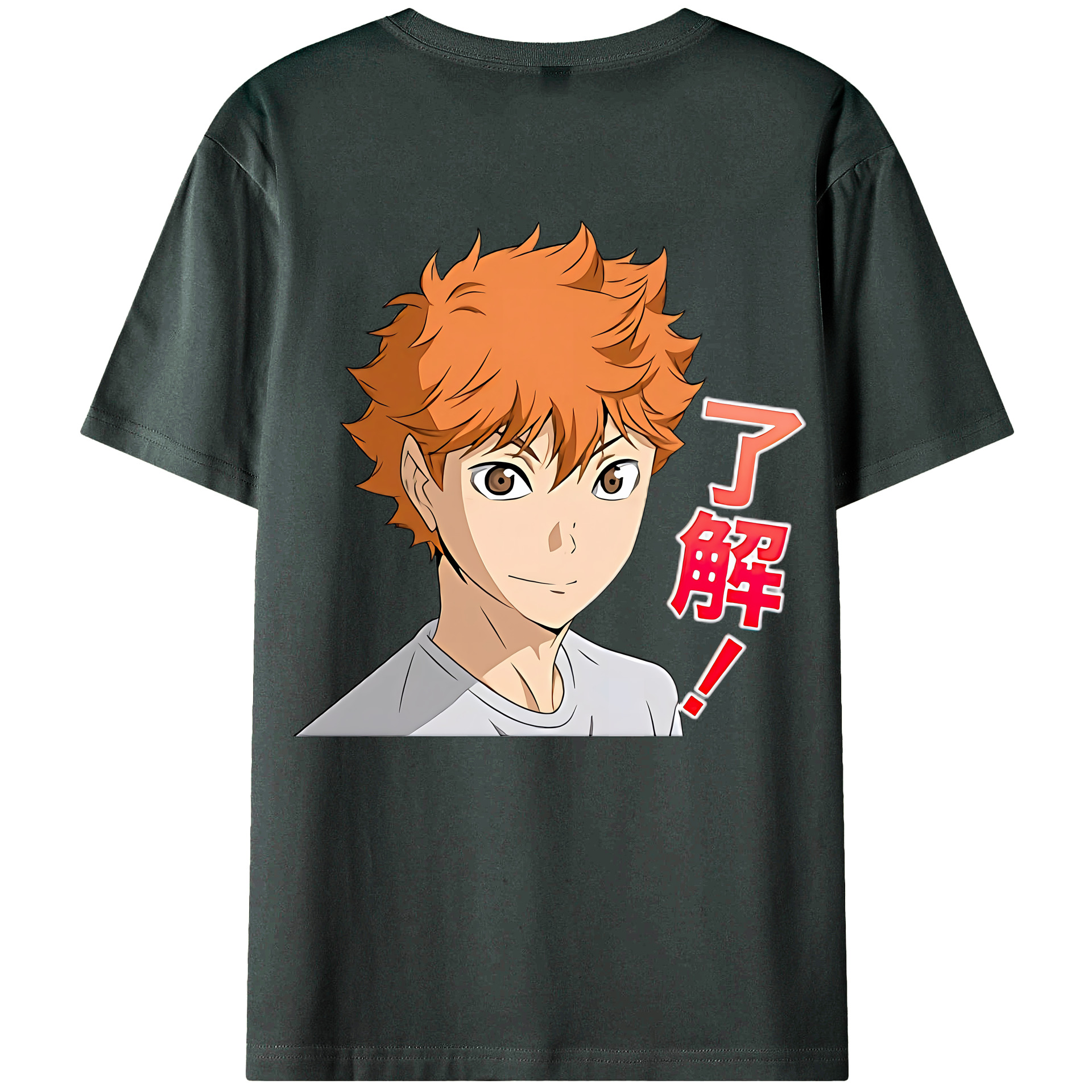 （画像用） ハイキュー!! Haikyu!! 綿100％ メンズ半袖Tシャツ（バックプリント） 通気性